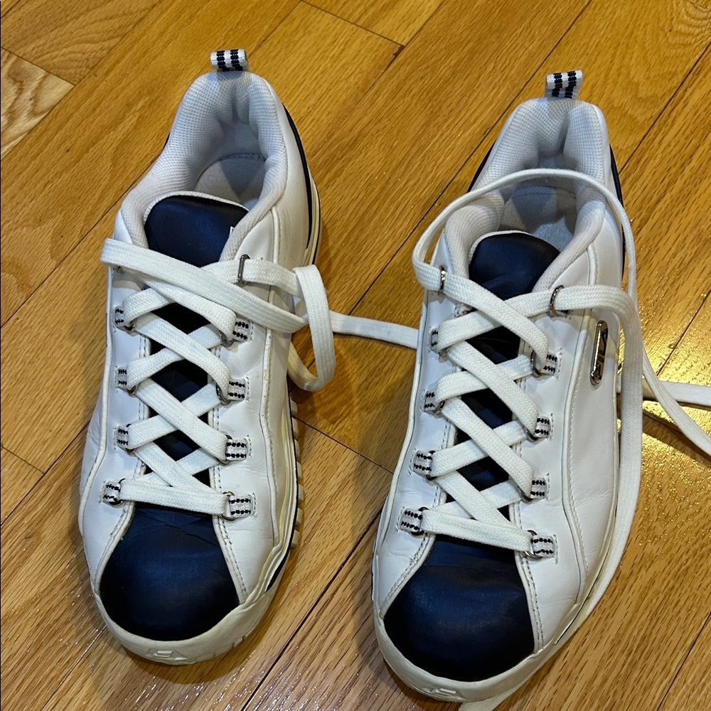 Fila White and Navy Men's Sneakers